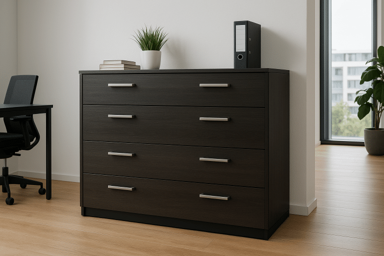 Moderner Aktenschrank mit mehreren Schubladen fürs Büro Bild